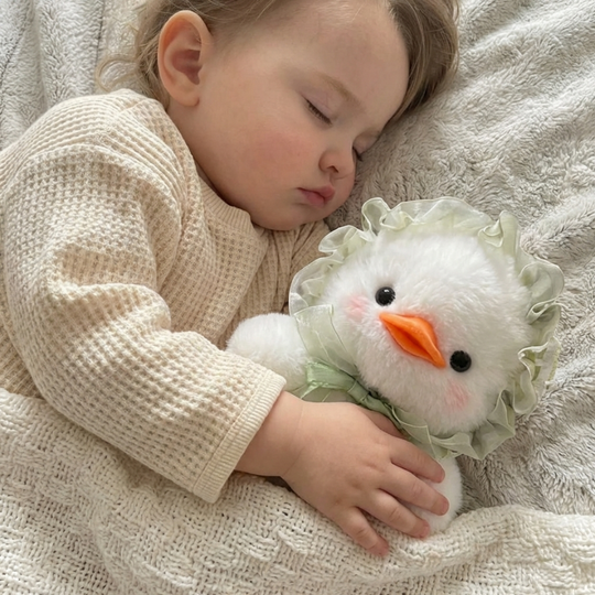 QuackyNest Duck Plush Toy — Clean Modern Comfort for Babies & Toddlers