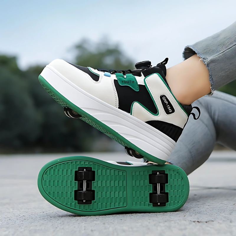 GlideStride Convertible Roller Sneakers — Comfortable Movement