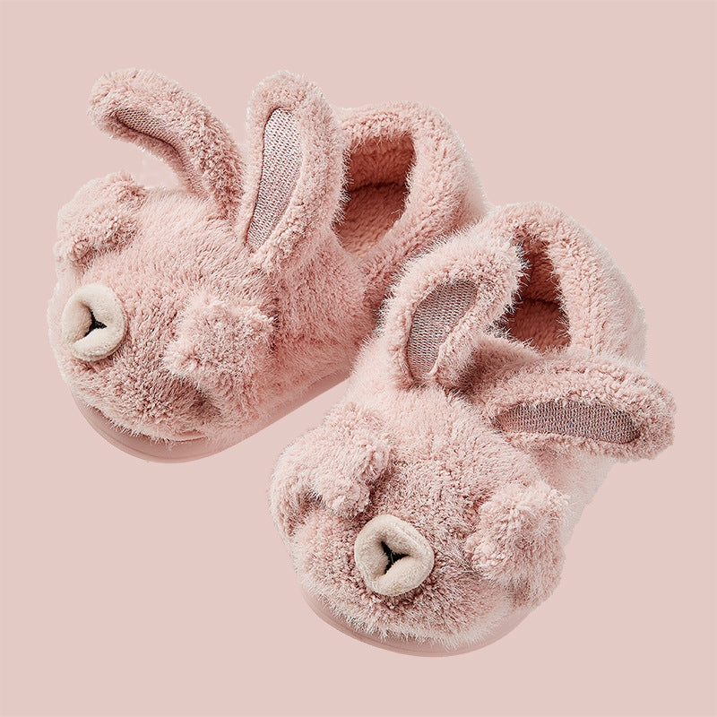 CozyHop Bunny Plush Kids Slippers — Clean Modern Indoor Quality