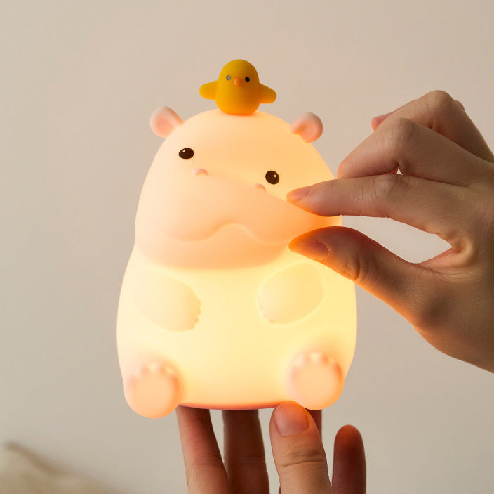 DreamGlow Hippo Night Light — Clean Bedtime Comfort for Kids