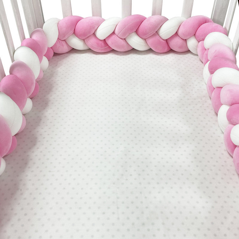 SnugNest Braided Crib Bumper – Baby Crib Bumper Comforting Sleep