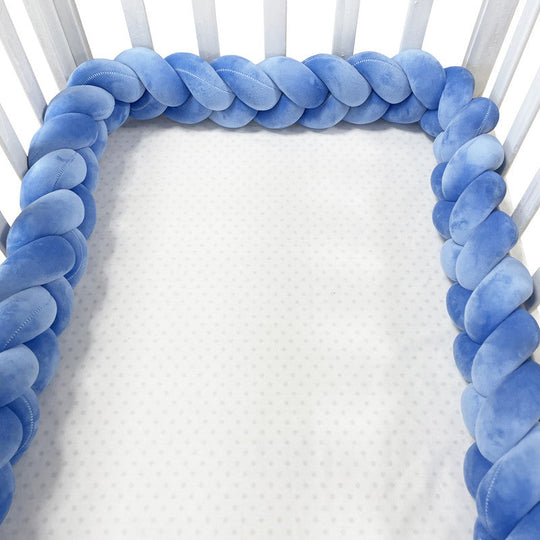 SnugNest Braided Crib Bumper – Baby Crib Bumper Comforting Sleep