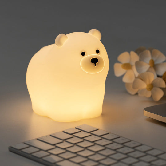CuddleBear Silicone Baby Night Light — Calming Bedtime Comfort