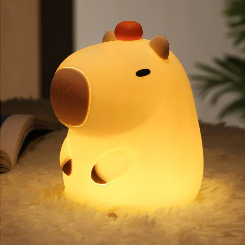 Capybara Glow Night Lamp Kids Night Light — Calm Modern Sleep Companion