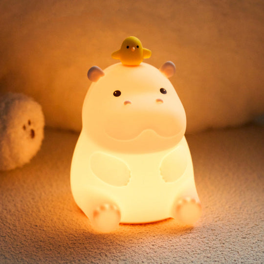 DreamGlow Hippo Night Light — Clean Bedtime Comfort for Kids