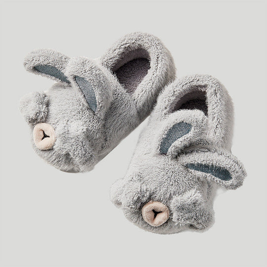 CozyHop Bunny Plush Kids Slippers — Clean Modern Indoor Quality