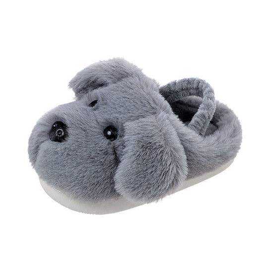 SnuggleStep Puppy Plush Toddler Slippers — Cozy Indoor Comfort