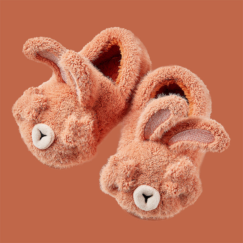 CozyHop Bunny Plush Kids Slippers — Clean Modern Indoor Quality