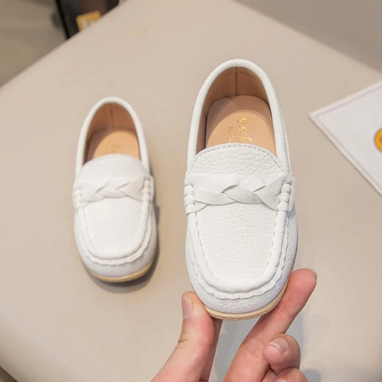 StepLoaf Classic Leather Kids Loafers — Easy Quality