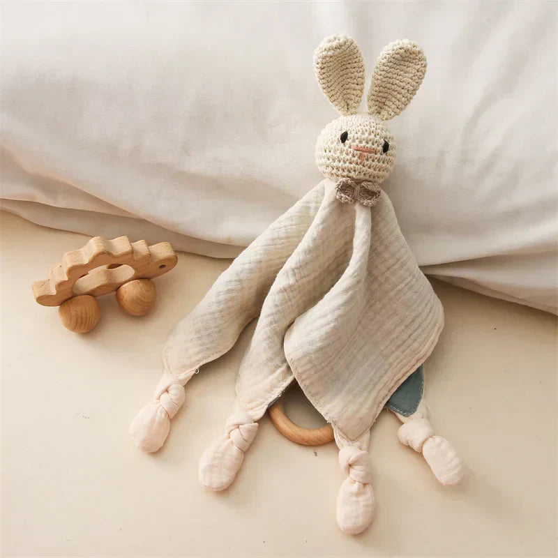 SnuggleNest Baby Comforter Plush Toy — Calm Soothing Qulaity