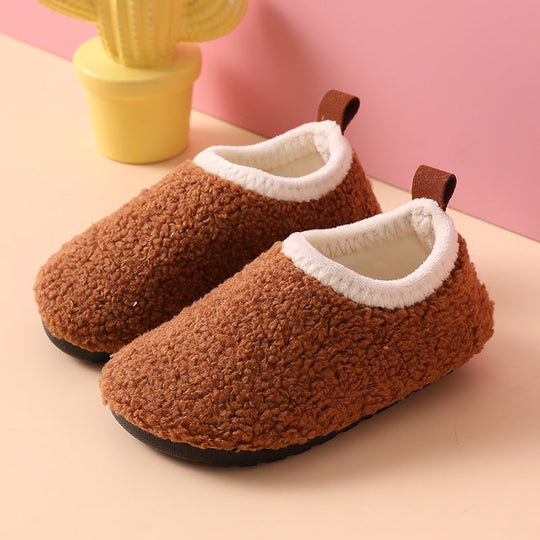 CloudStep Kids Wool Slippers – Modern Indoor Comfort for Kids