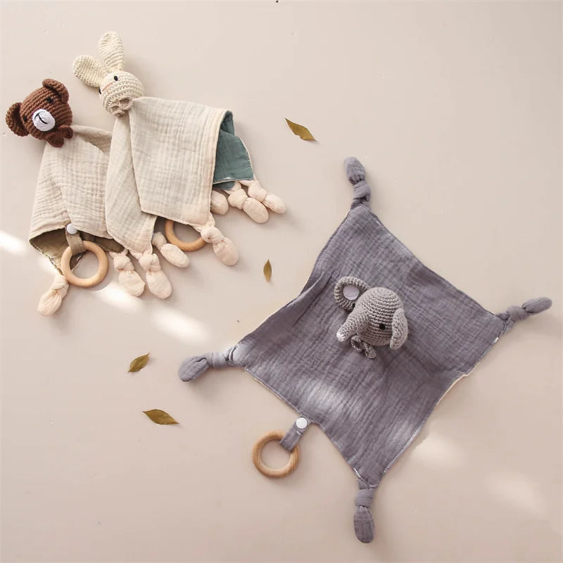 SnuggleNest Baby Comforter Plush Toy — Calm Soothing Qulaity