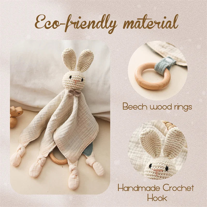 SnuggleNest Baby Comforter Plush Toy — Calm Soothing Qulaity