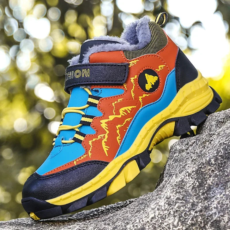 Trail Explorer Kids Waterproof Hiking Boots — Dry, Comfy Steps
