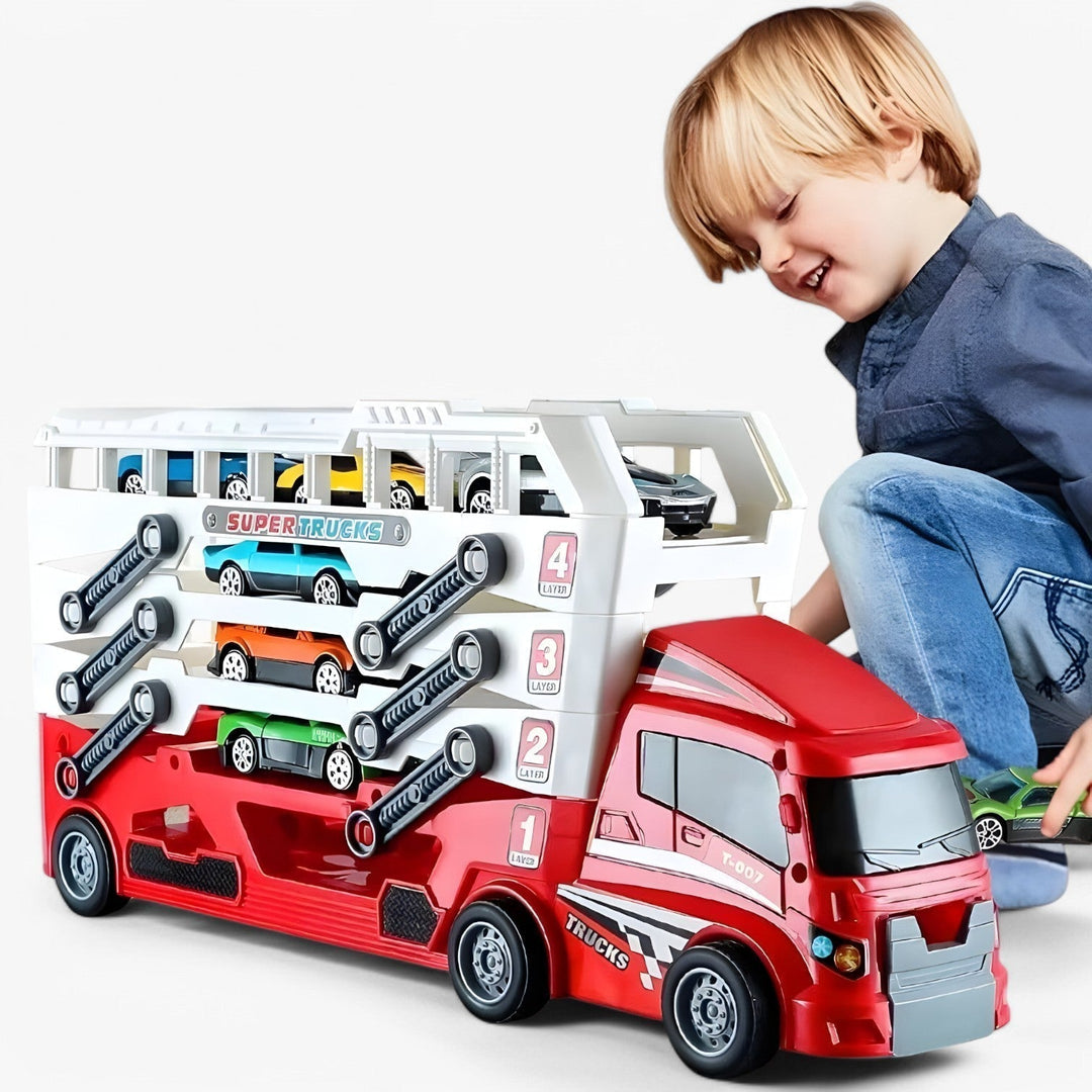 LoadRunner Car Carrier Toy Truck – Kids Transport Toy for Safe Play
