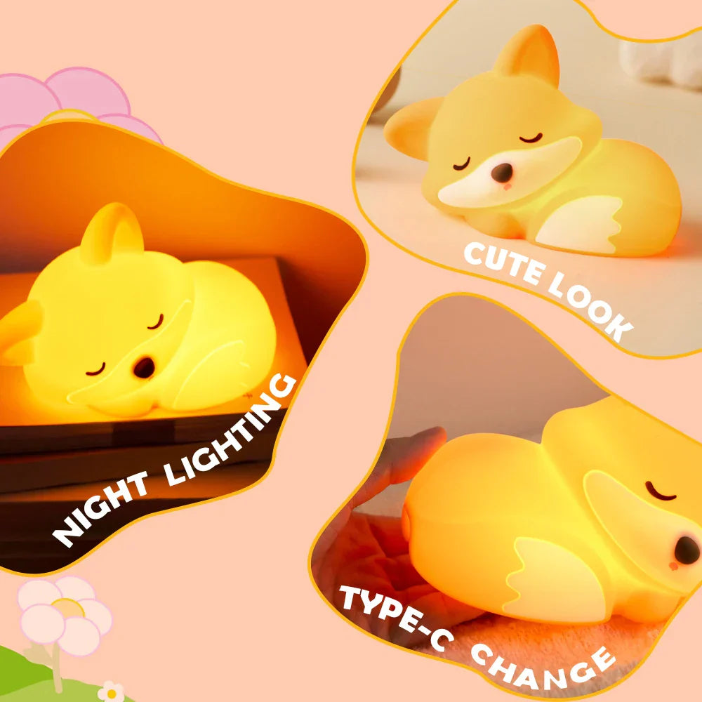 Sleepy Fox Glow Kids Night Light — Clean Calming Quality