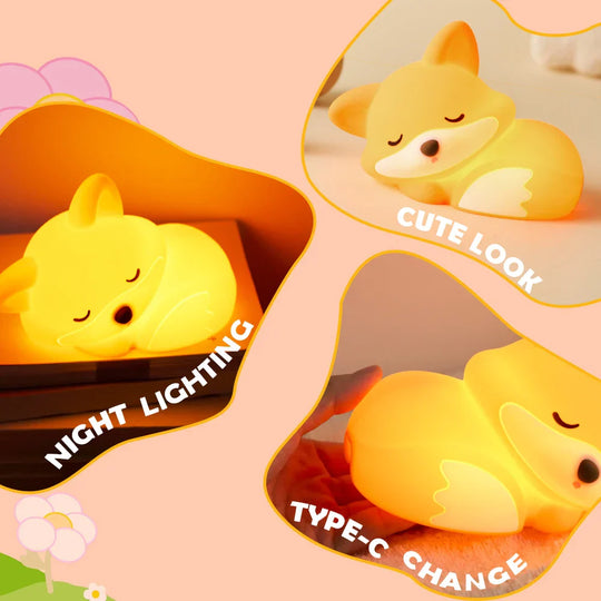 Sleepy Fox Glow Kids Night Light — Clean Calming Quality