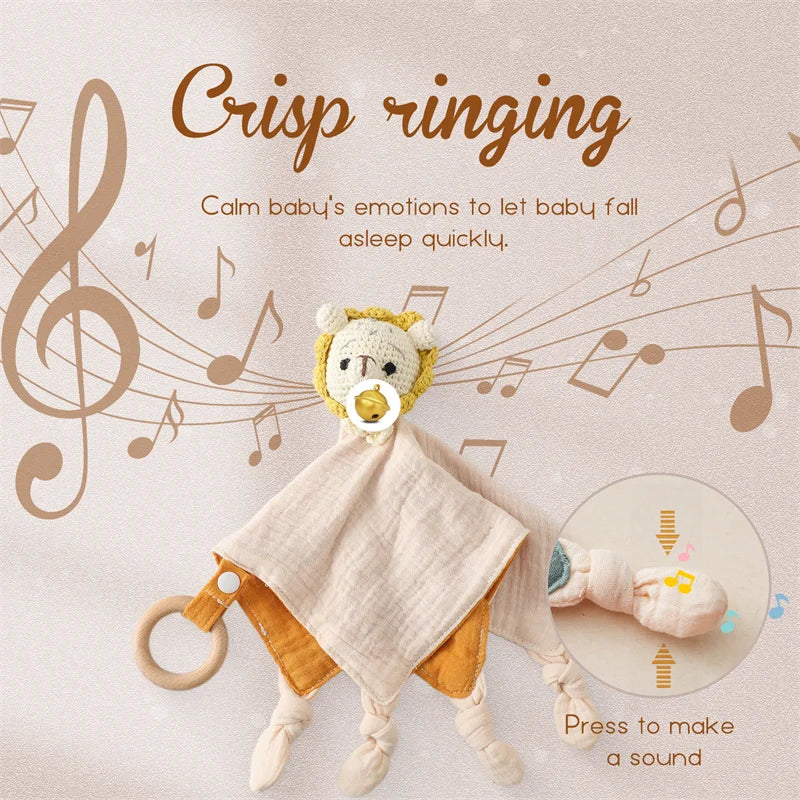 SnuggleNest Baby Comforter Plush Toy — Calm Soothing Qulaity