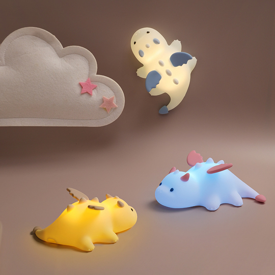 DreamCuddle Baby Dragon Kids Night Light — Calm Modern Bedtime Glow