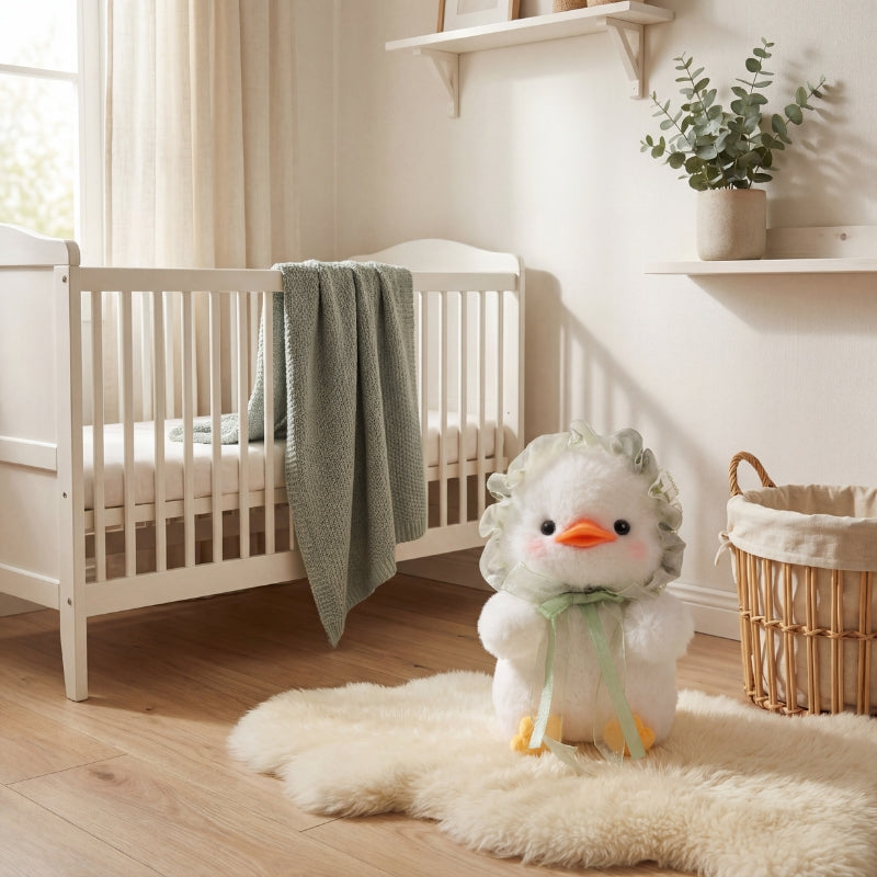 QuackyNest Duck Plush Toy — Clean Modern Comfort for Babies & Toddlers