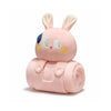 Anyae Cozy Pink Bunny Plush Toy Blanket — Clean Calming Quality