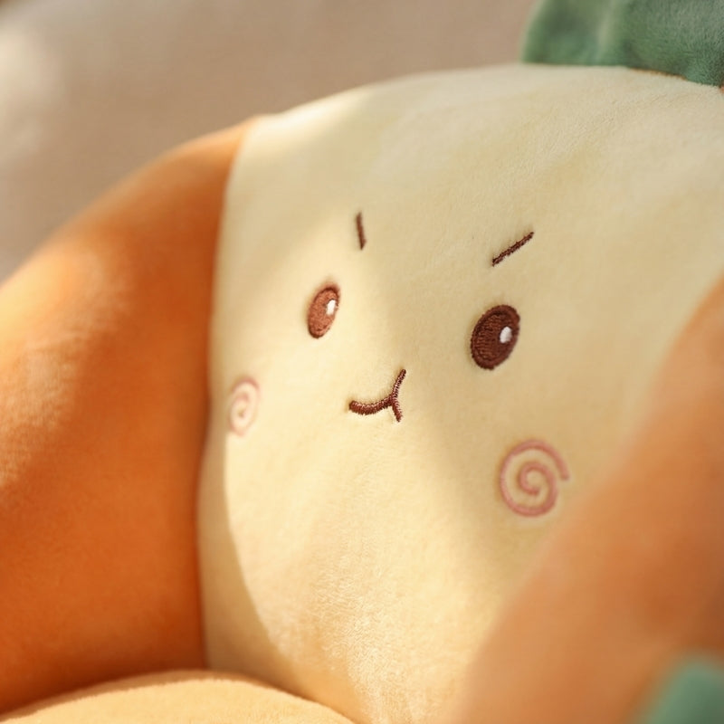 Mila Carrot Modern Seat Plush Toy — Toddler Plush Seat Quality