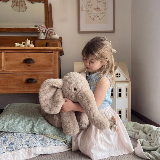 Snuggle Elephant Plush Toy — Soft Comfort for Kids