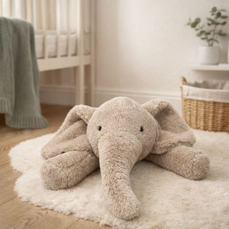 Snuggle Elephant Plush Toy — Soft Comfort for Kids
