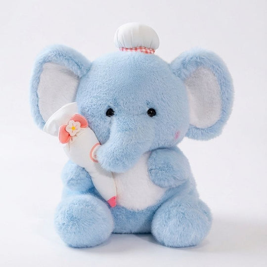 Bianca Chef Elephant Plush Toy Baby Plush Toy — Calm Quaity Companion