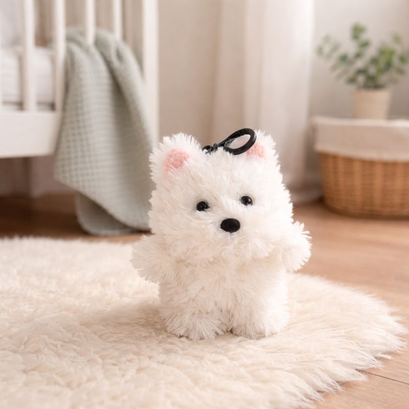CocoPup Mini Puppy Plush Pendant — Clean Kids Quality Buddy