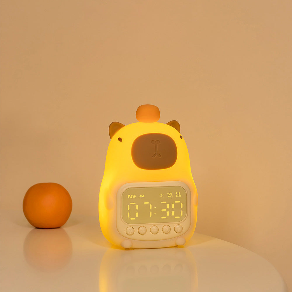 CapyTime Glow Buddy Baby Night Light Alarm Clock — Modern Quality