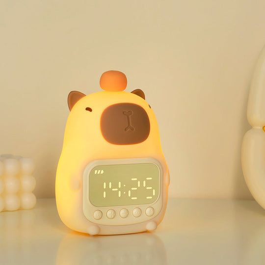 CapyTime Glow Buddy Baby Night Light Alarm Clock — Modern Quality