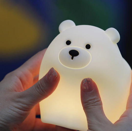 CuddleBear Silicone Baby Night Light — Calming Bedtime Comfort