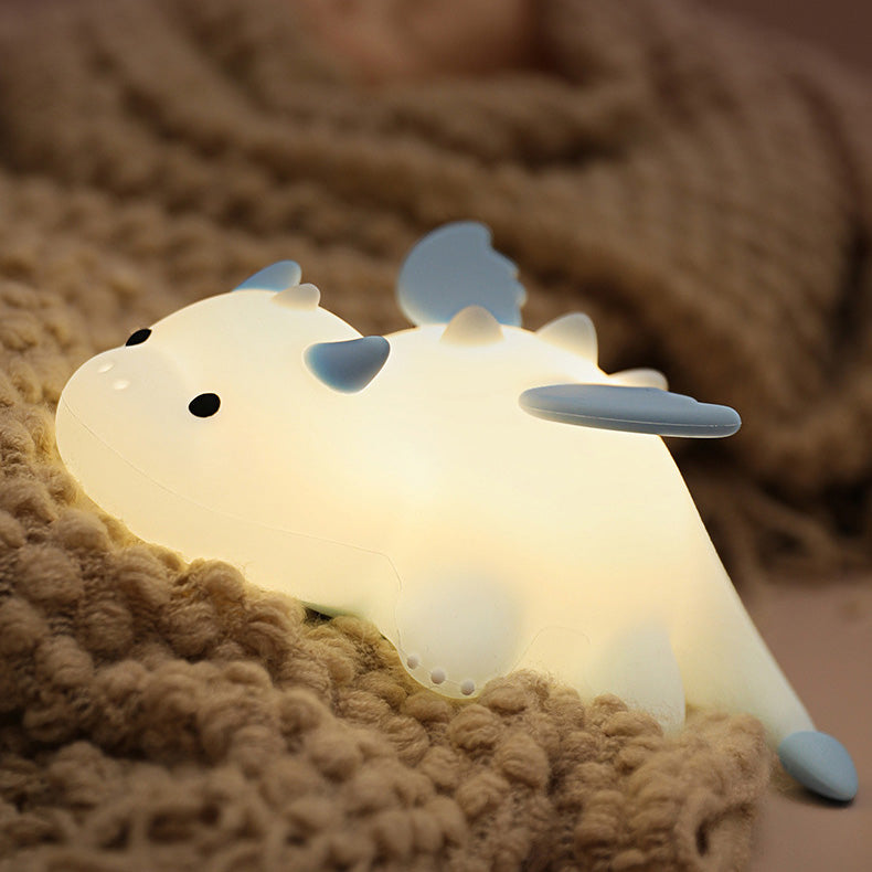 DreamCuddle Baby Dragon Kids Night Light — Calm Modern Bedtime Glow