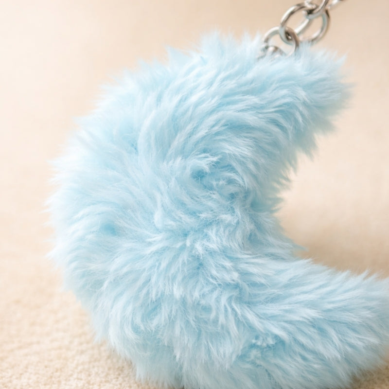LunaSoft Moon Plush Keychain Toy — Modern Calm Companion