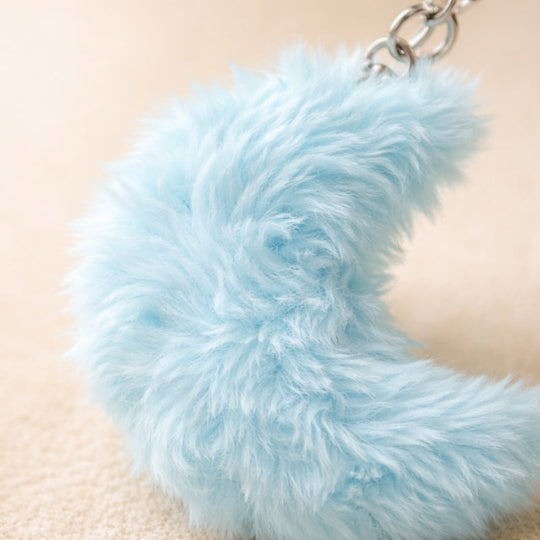LunaSoft Moon Plush Keychain Toy — Modern Calm Companion
