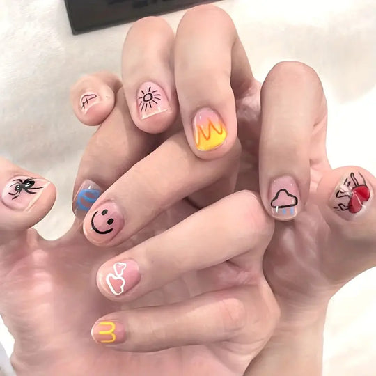 Kids Nail Art Pens  Washable Nail Kit for Mes — Free Creative Fun