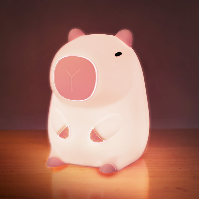 Capybara Glow Night Lamp Kids Night Light — Calm Modern Sleep Companion