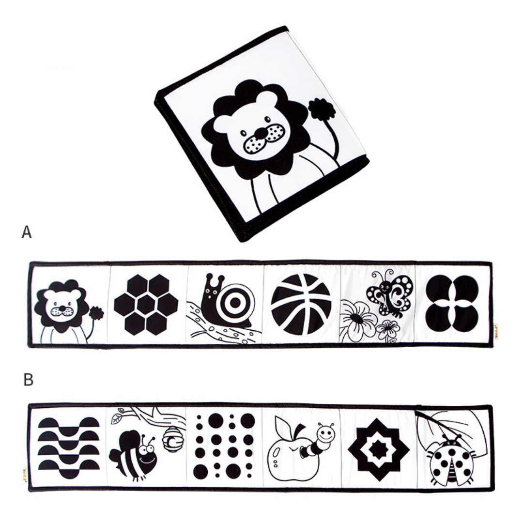 ContrastNest High Contrast Baby Sensory Book — Calm Visual Learning