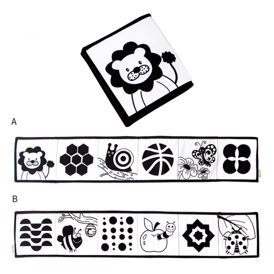 ContrastNest High Contrast Baby Sensory Book — Calm Visual Learning