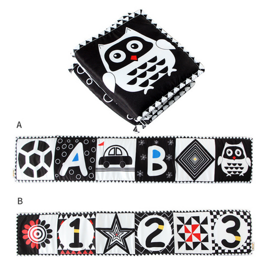 ContrastNest High Contrast Baby Sensory Book — Calm Visual Learning