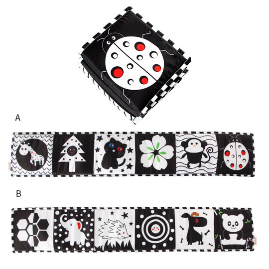 ContrastNest High Contrast Baby Sensory Book — Calm Visual Learning