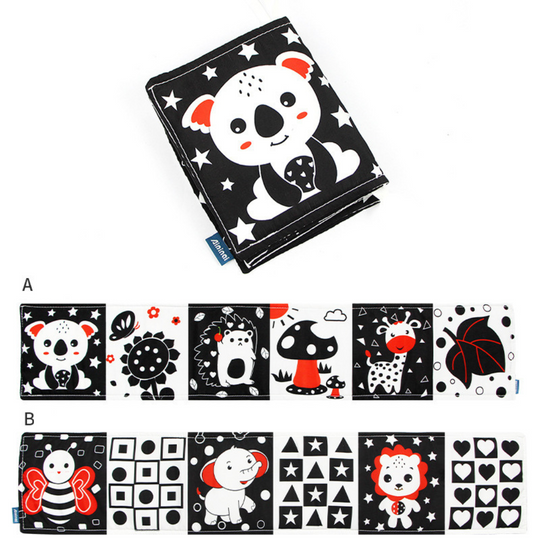 ContrastNest High Contrast Baby Sensory Book — Calm Visual Learning