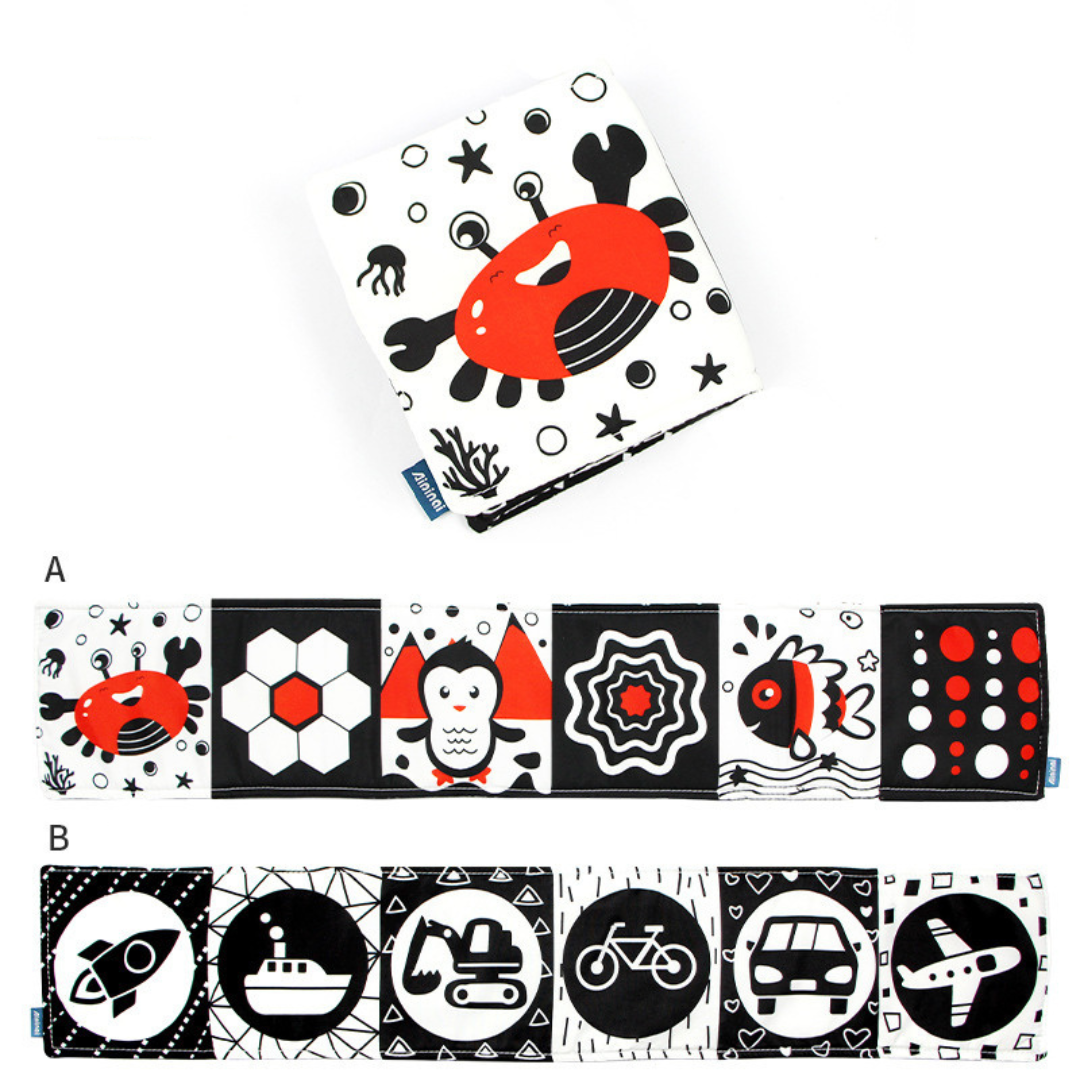 ContrastNest High Contrast Baby Sensory Book — Calm Visual Learning