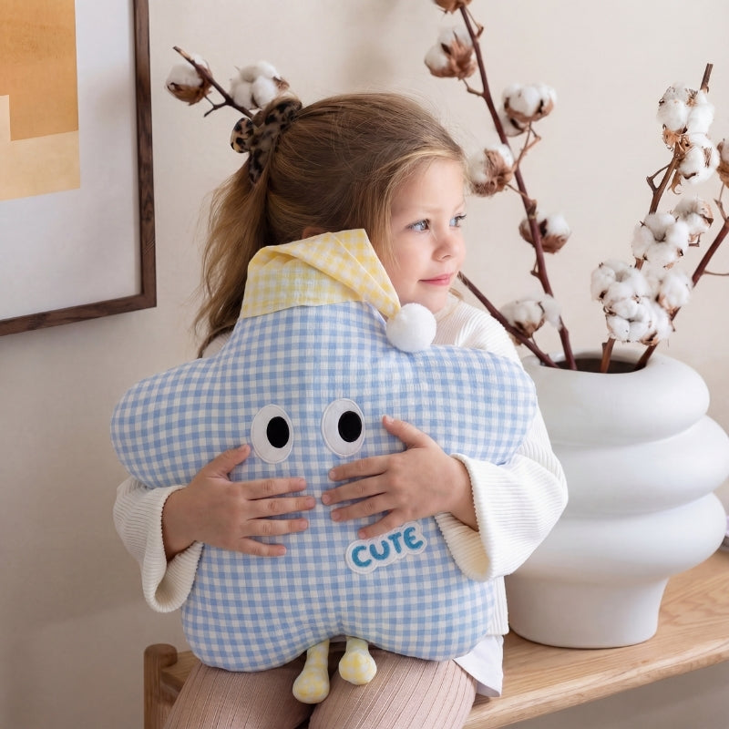Francesca Star Plaid Plush Toy – Kids Plush Toy Modern Quality for Calming Sleep