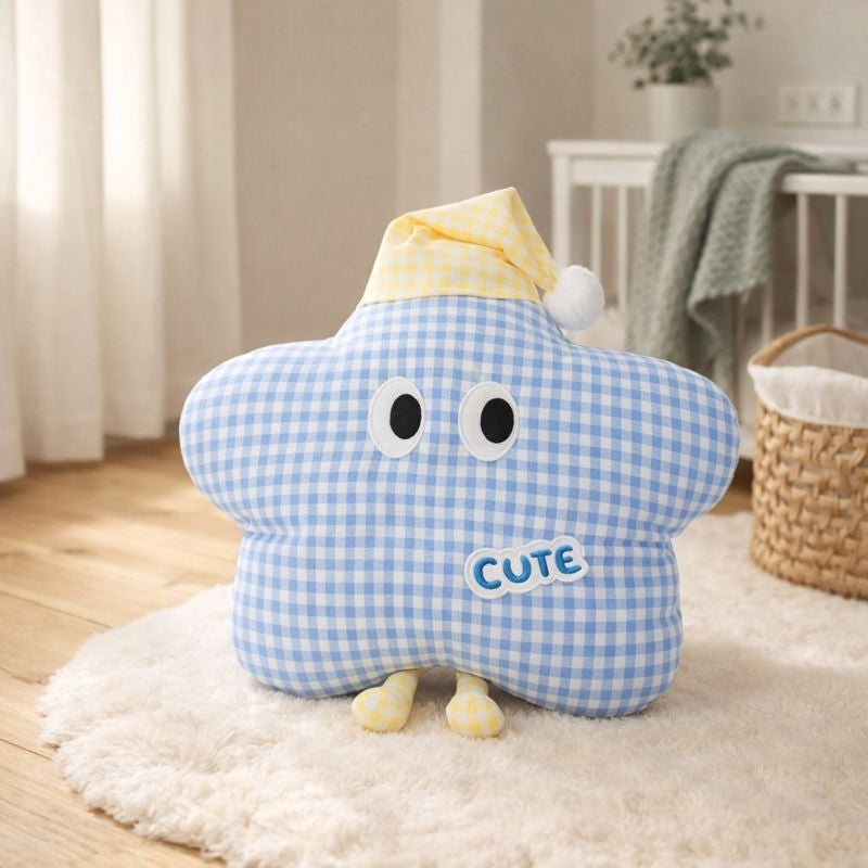 Francesca Star Plaid Plush Toy – Kids Plush Toy Modern Quality for Calming Sleep