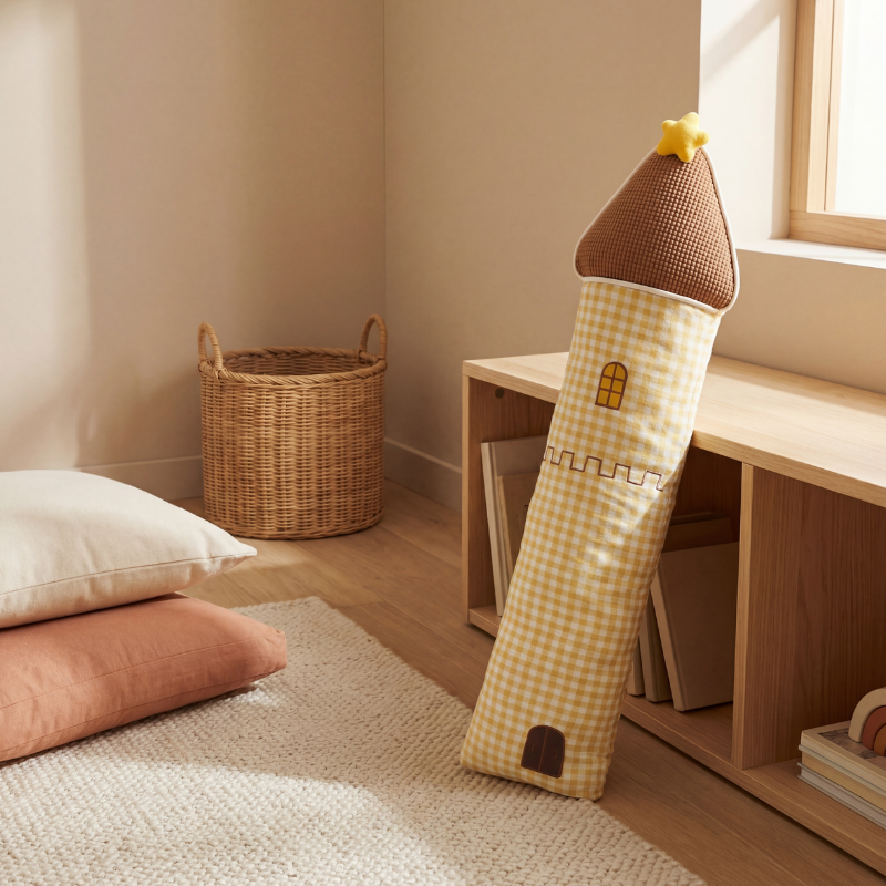 Cicimi Kids Castle Plush Pillow – Clean Modern Quality Toy