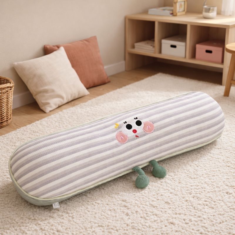 LumaNest Modern Bolster Pillow for Kids — Clean Calming Quality