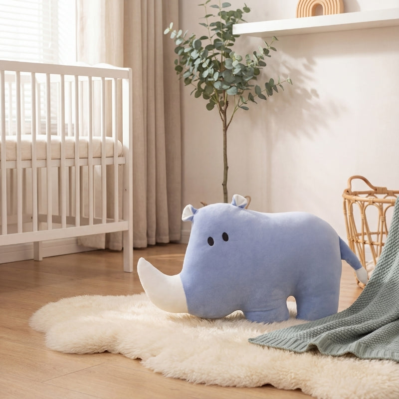 Sleepy Safari Rhino Plush Toy for Kids — Clean Quality Buddy