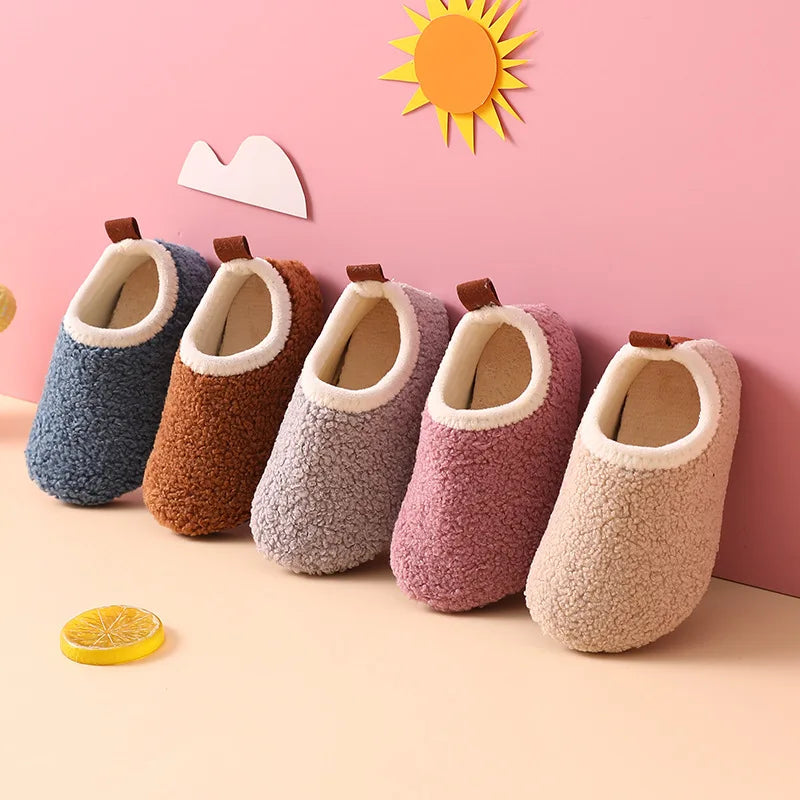 CloudStep Kids Wool Slippers – Modern Indoor Comfort for Kids